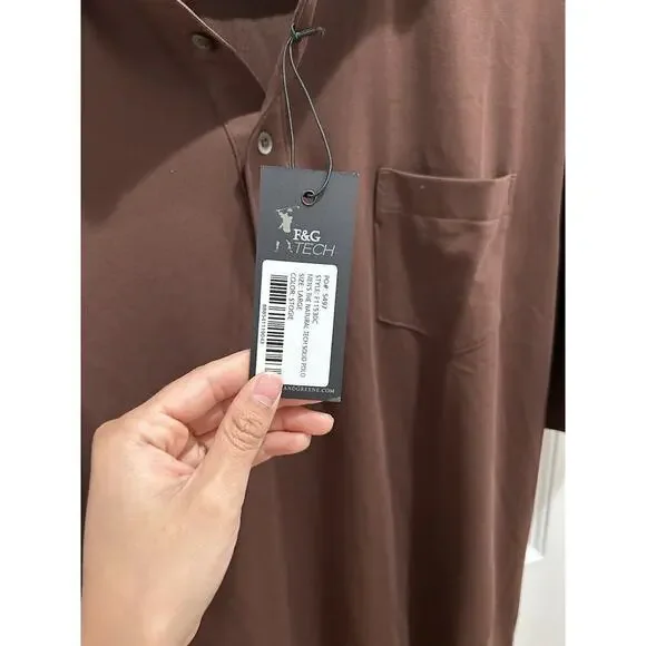 FG Tech‎ Large Men's Shirt Polo Golf Swan Made In USA Fairway & Greene - Picture 3 of 5